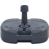Portable Umbrella Base Grey Sand/Water Filled