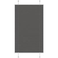 Pleated Blind Black 70x100 cm Fabric Width 69.4 cm Polyester