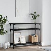 Console Table Black 100x29x75 cm Engineered Wood