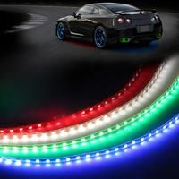 2X 45CM LED Strip Lights Light Bar 1210 Soft Led Car Accessorie Auto Atmosphere Decorative Lamp White Yellow Green Blue Red 12V