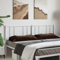 Metal Headboard White 180 cm