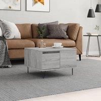 Coffee Table Grey Sonoma 55x55x36.5 cm Engineered Wood