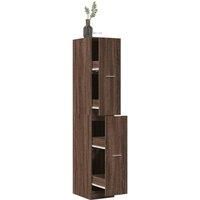 Apothecary CabinetBrown Oak 30x41x174.5 cm Engineered Wood