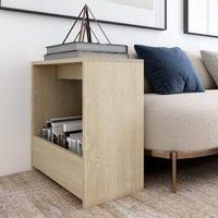Side Table Sonoma Oak 50x26x50 cm Engineered Wood