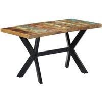 Dining Table 140x70x75 cm Solid Reclaimed Wood