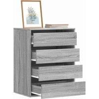 Corner Chest of Drawers Grey Sonoma 60x41x76 cm Engineered Wood