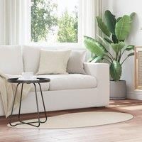 Area Rug Beige 80x150 cm Polyester Non-Slip