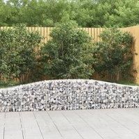 Arched Gabion Baskets 5 pcs 400x30x40/60 cm Galvanised Iron