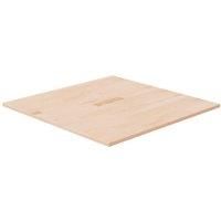 Square Table Top 70x70x1.5 cm Untreated Solid Wood Oak