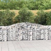 Arched Gabion Baskets 20 pcs 400x30x100/120 cm Galvanised Iron