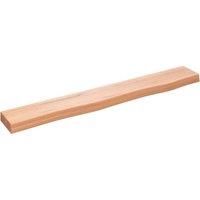 Wall Shelf Light Brown 80x10x4 cm Treated Solid Wood Oak