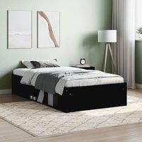 Bed Frame Black 90x190 cm Single