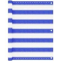 Balcony Screen Blue and White 75x500 cm HDPE