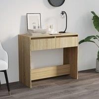 Console Table Sonoma Oak 89x41x76.5 cm Steel