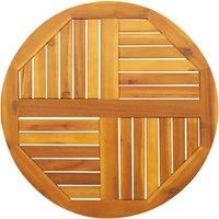 Table Top £70x2 cm Round Solid Wood Acacia