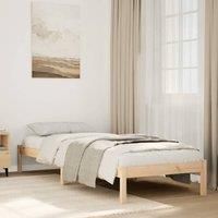 Extra Long Bed Frame without Mattress 90x220 cm Solid Wood Pine