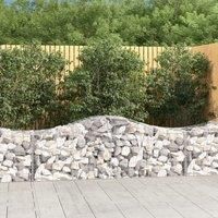 Arched Gabion Baskets 10 pcs 200x50x60/80 cm Galvanised Iron