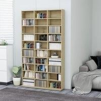 CD Cabinet Sonoma Oak 102x16x177.5 cm Engineered Wood