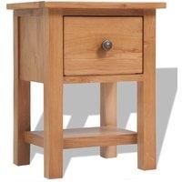 Nightstand 36x30x47 cm Solid Oak Wood
