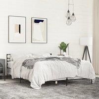 Bed Frame without Mattress Grey Sonoma 160x200 cm