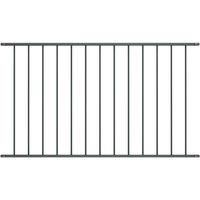 Fence Panel Powder-coated Steel 1.7x0.75 m Anthracite