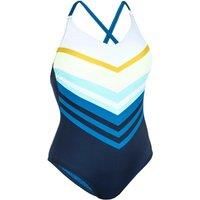 Refurbished Womens 1-piece Swimming Swimsuit Lila Sharp - Navy - B Grade