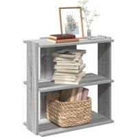 Bookcase 3-Tier Grey Sonoma 60x30x60 cm Engineered Wood