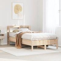 Bed Frame without Mattress 75x190 cm Small Single Solid Wood Pine
