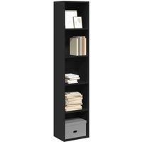 Bookcase Black 40x30x189 cm Engineered Wood