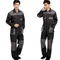 New Bib Overalls Men Work-Coveralls Protective Repairman Strap Jumpsuits Pants Working Uniforms Plus