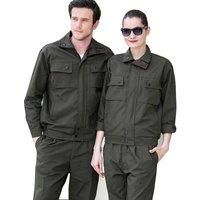 Woman men work overalls working uniforms Autumn winter thick Coveralls welding suit car workshop