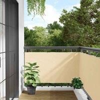 Balcony Privacy Screen Cream 400x90 cm PVC