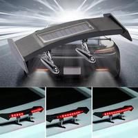 12V Mini Solar Tail Light Universal LED Car Rear Spoiler Flashing Warning Waterproof Wing with Smart