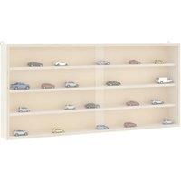 Wall Display Cabinet with Doors 80x8.5x37 cm