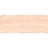 Table Top 100x40x(2-4) cm Untreated Solid Wood Live Edge