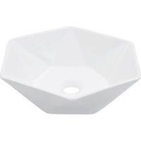 Wash Basin 41x36.5x12 cm Ceramic White