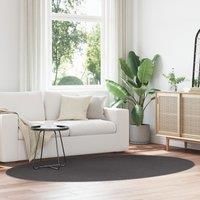Rugs Anthracite Polyester 160 x 230 cm Accent Rug Round