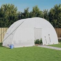 Greenhouse with Steel Frame White 12 m£ 6x2x2.85 m