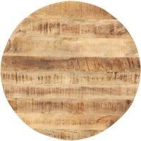 Table Top Solid Mango Wood Round 15-16 mm 70 cm