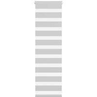 Zebra Blind Light Grey 45x100 cm Fabric Width 40.9 cm Polyester