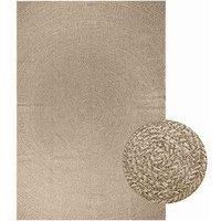Rug ZIZUR Beige 200x290 cm Jute Look Indoor and Outdoor