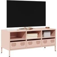 TV Cabinet Pink 101.5x39x43.5 cm Cold-rolled Steel