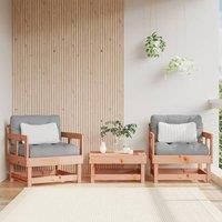 Garden Chairs with Cushions 2 pcs Solid Wood Douglas