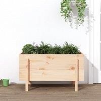 Garden Raised Bed 101x50x57 cm Solid Wood Pine