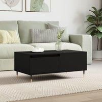 Coffee Table Black 90x50x36.5 cm Engineered Wood
