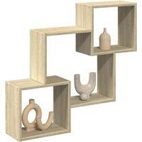 Wall Cabinet 78x18x71 cm Sonoma Oak Engineered Wood