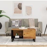 Coffee Table 80x50x40 cm Solid Wood Mango&Engineered Wood