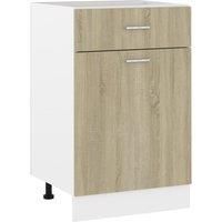 Drawer Bottom Cabinet Sonoma Oak 50x46x81.5 cm Engineered Wood
