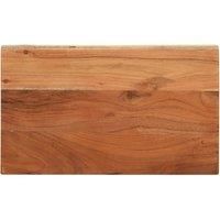 Table Top 40x30x3.8 cm Rectangular Solid Wood Acacia