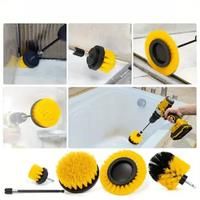5/7pcs Electric Brush Attachment Set Power Drill Scrub Brush Wash Clean Tool With For Cleaning Car